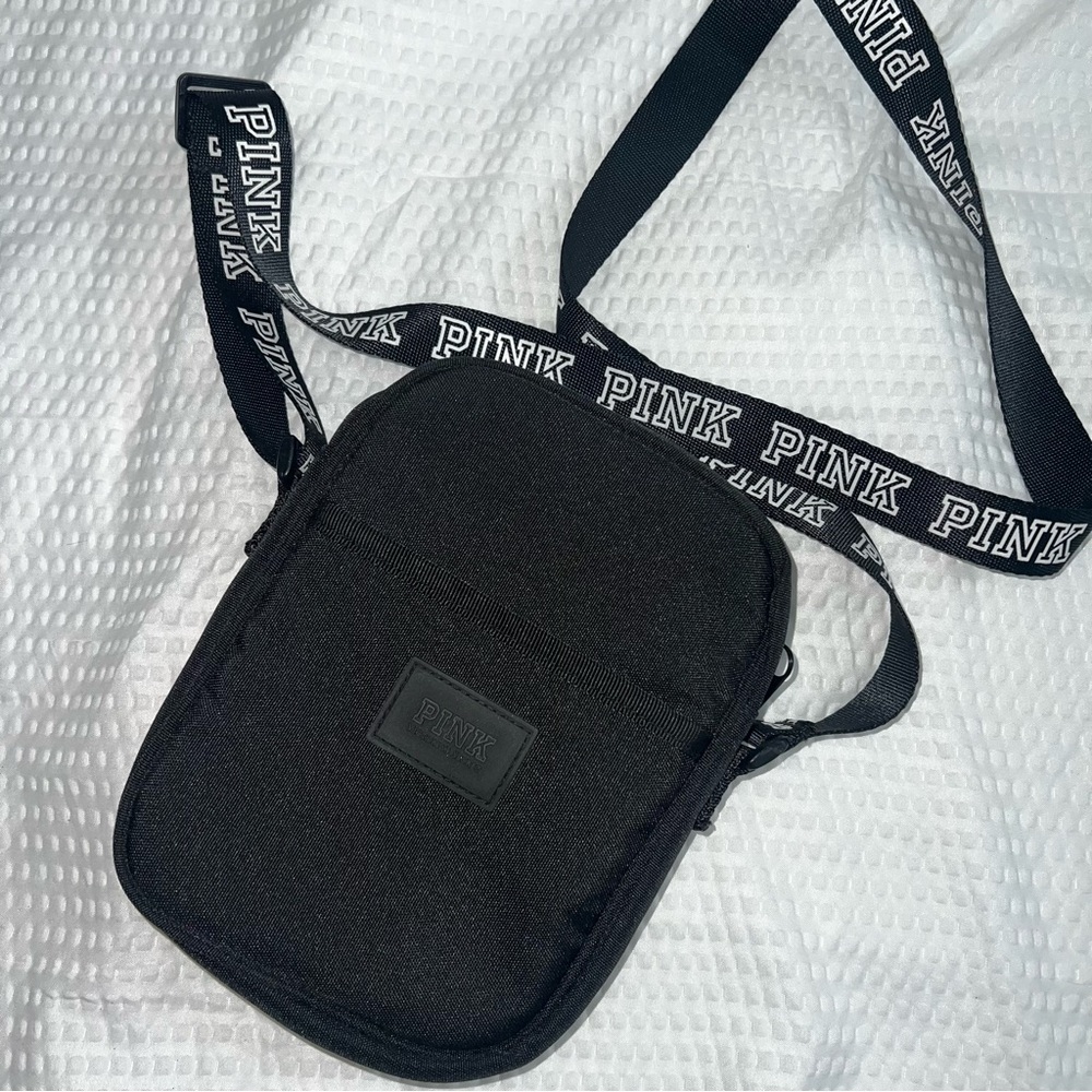Pink Crossbody Bag in Black